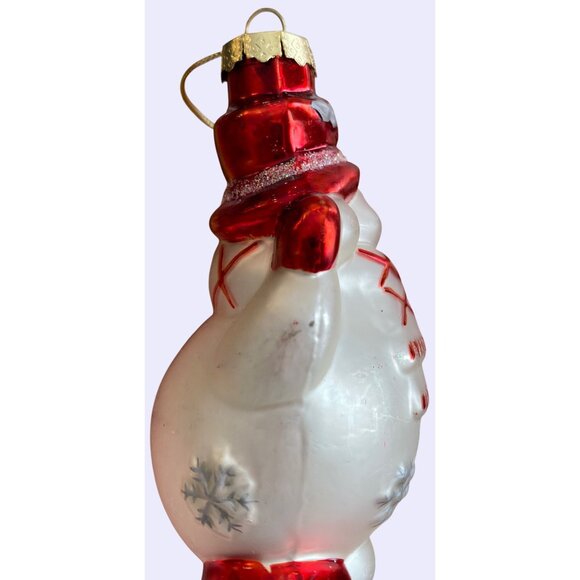 Set Of 3 Hand-Painted Glass Christmas Ornaments Nutcracker Gingerbread Snowman C - Picture 11 of 16